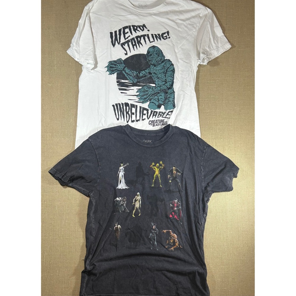 Universal Studios Monsters L Shirt Bundle Creature Black Lagoon Dark Universe